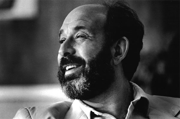 Bob Ornstein smiling in a black and white photo