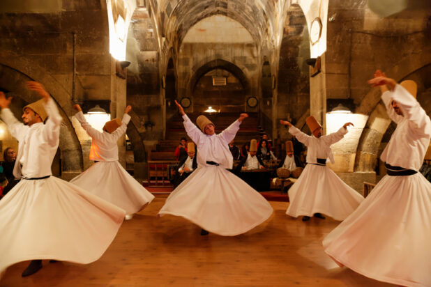 Whirling dervishes in Konya, Turkey