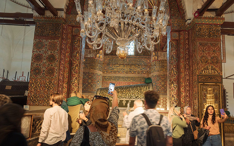 Jalaludin Rumi’s tomb in Konya