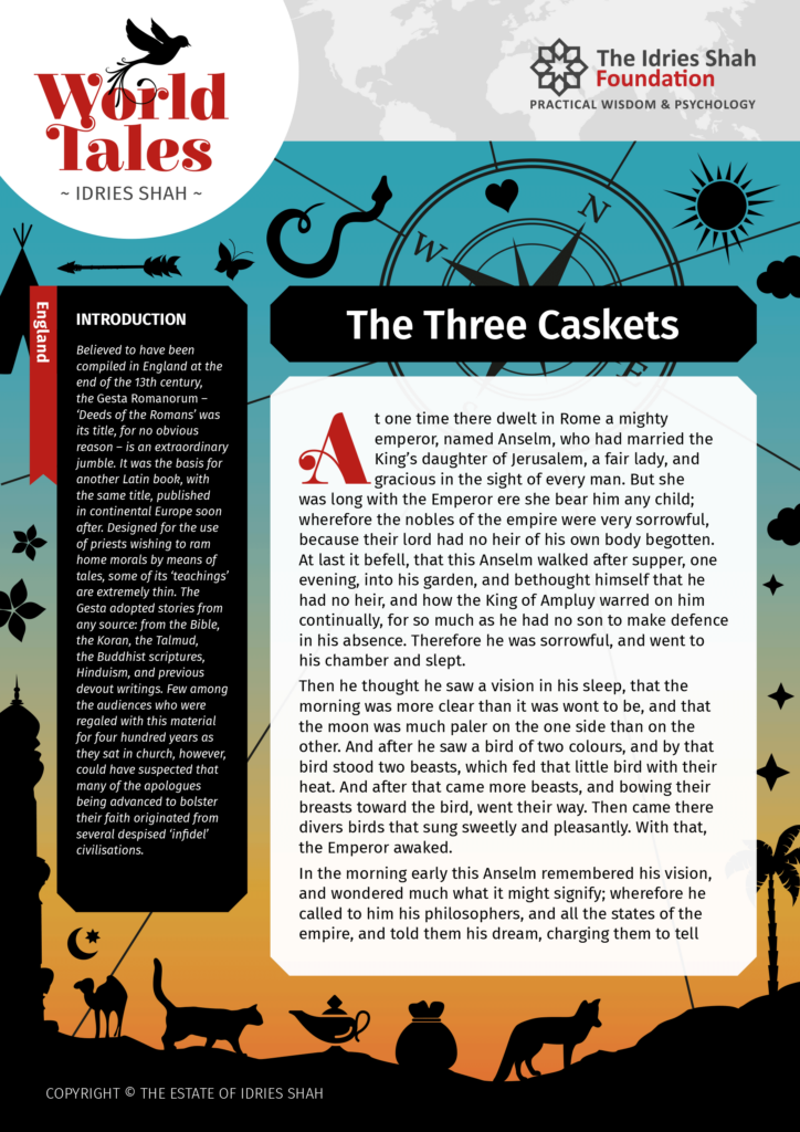 The Three Caskets from World Tales