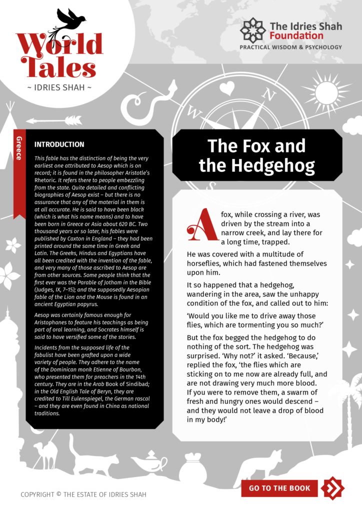 The Fox and the Hedgehog from World Tales