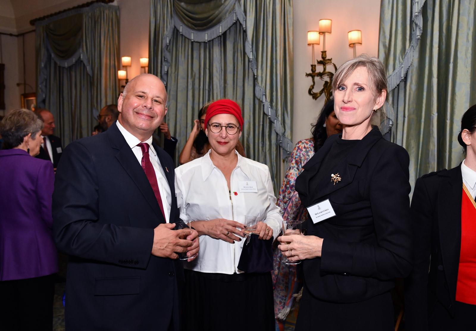 Tahir and Safia Shah with award-winning children’s author Lauren Child